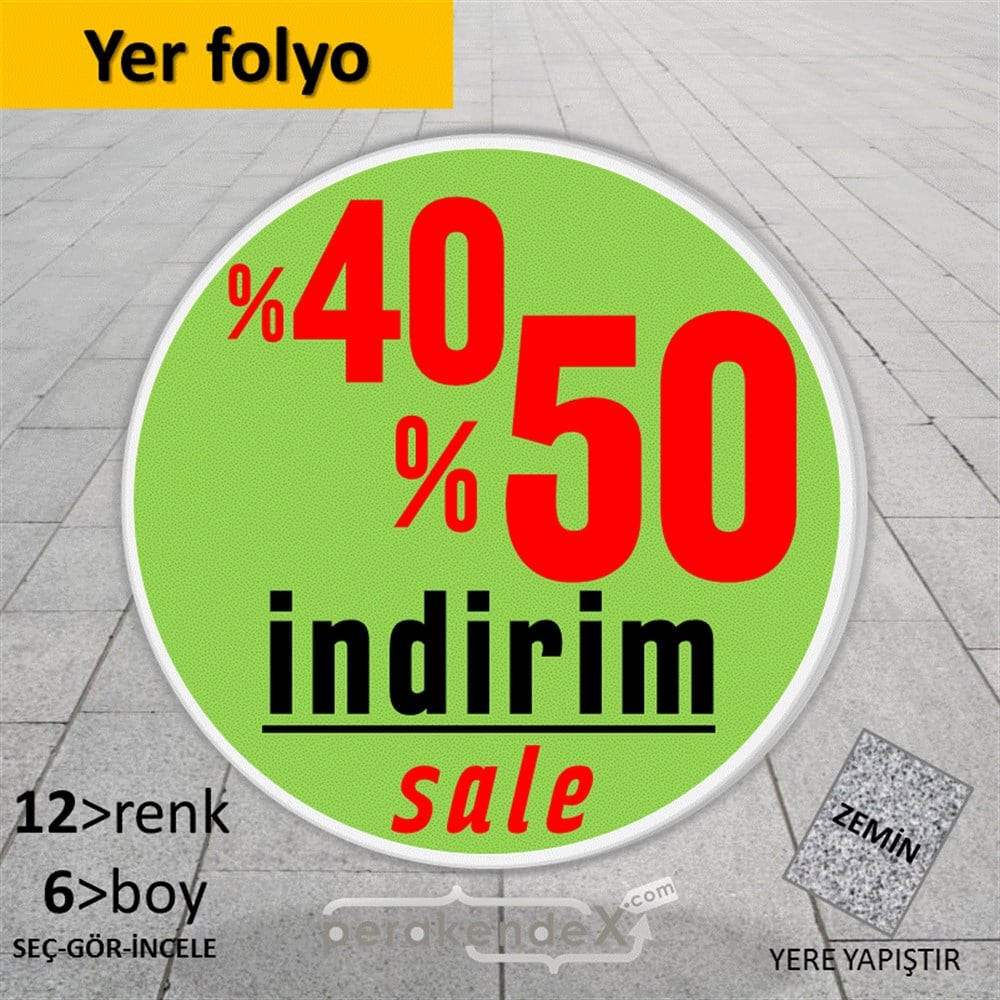 %40 %50 İndirim Sale YER - ZEMİN FOLYO,  VİNİL -oval,tek yön baskı
