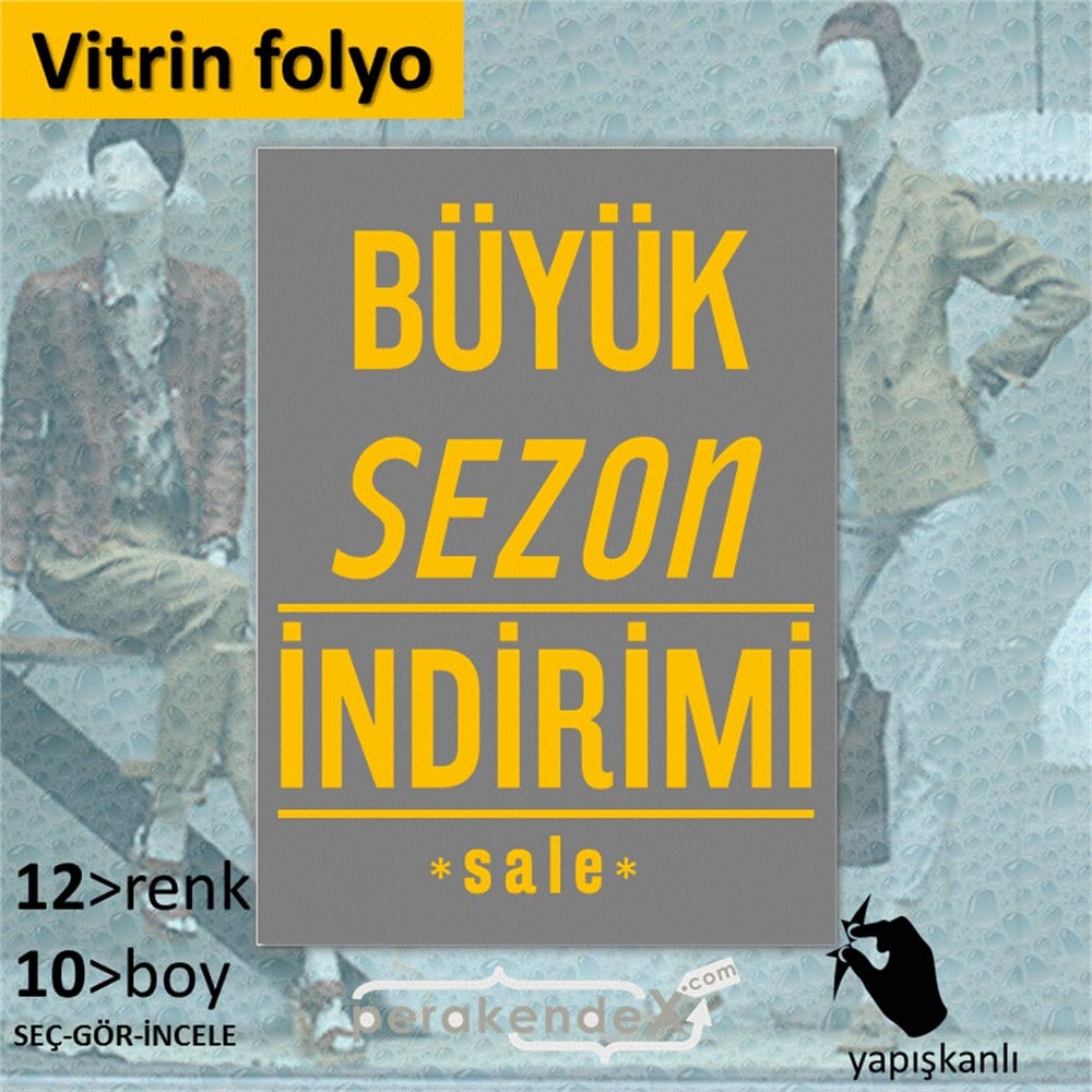 büyük sezon indirimi >sale CAMA YAPIŞAN FOLYO -dikdörtgen,tek yön baskı
