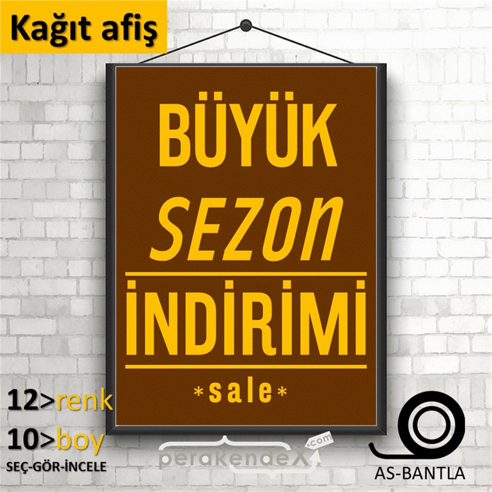 büyük sezon indirimi >sale POSTERİ -dikdörtgen,tek yön baskı