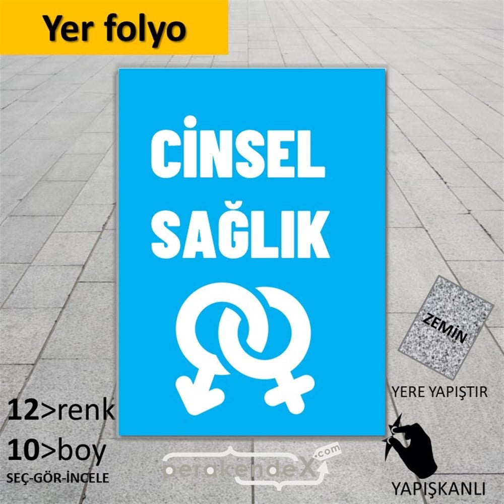 Cinsel Sağlık Ürün Çeşitleri YER - ZEMİN FOLYO,  VİNİL -dikdörtgen,tek yön baskıyer - zemin folyo,  vinil