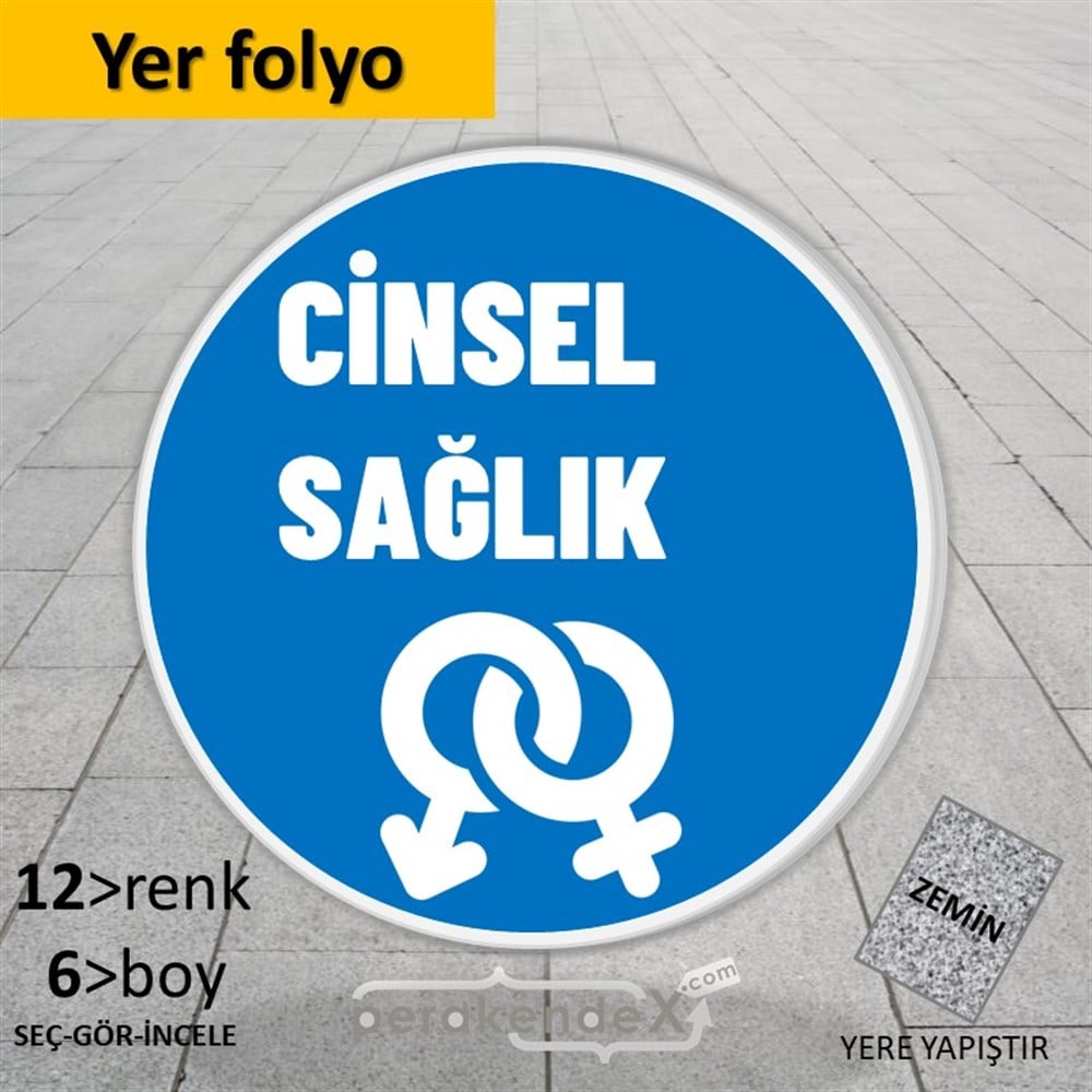 Cinsel Sağlık Ürün Çeşitleri YER - ZEMİN FOLYO,  VİNİL -oval,tek yön baskıyer - zemin folyo,  vinil