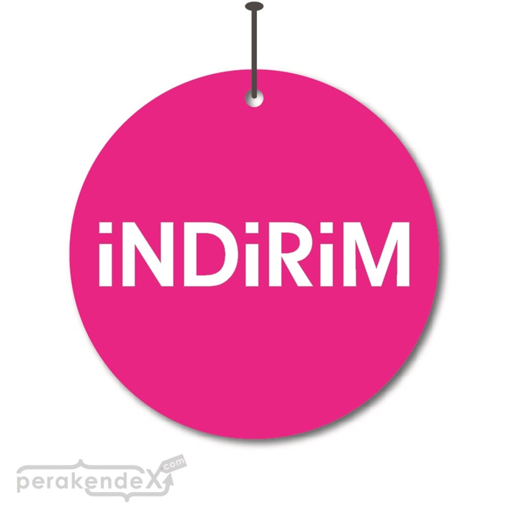 düz indirim DÖNKARTI -oval,çift yön baskı