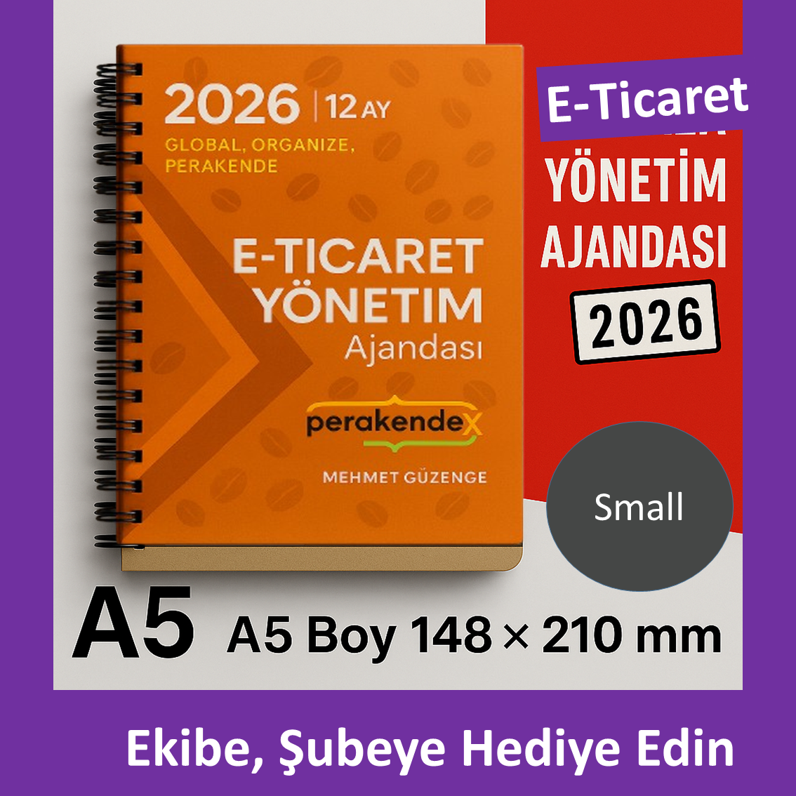 E-TİCARET YÖNETİM AJANDASI 2026 -- küçük boy  - 12 AYLIK//MAĞAZA YÖNETİM AJANDASI