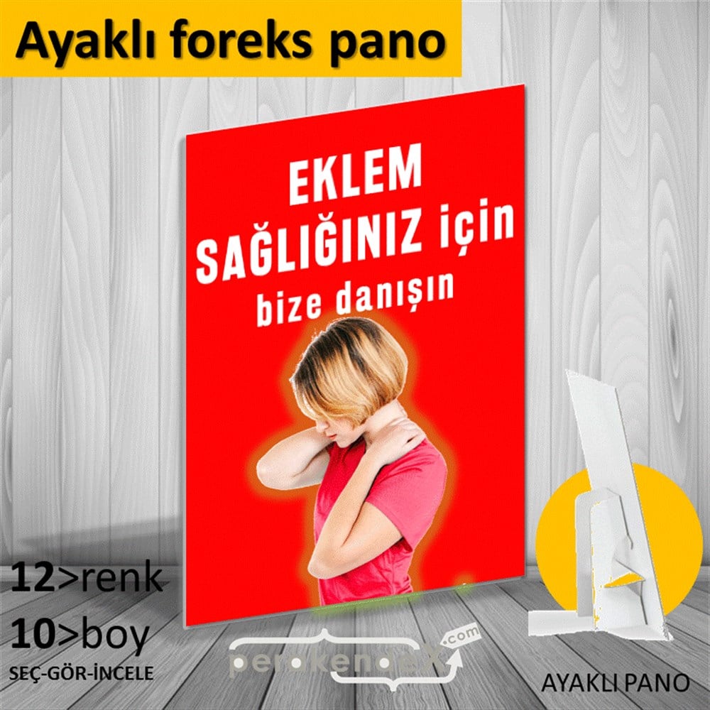 Eklem Sağlığınız İçin Bize Danışın KARTON AYAKLI POSTER,  PANO -dikdörtgen,tek yön baskı
