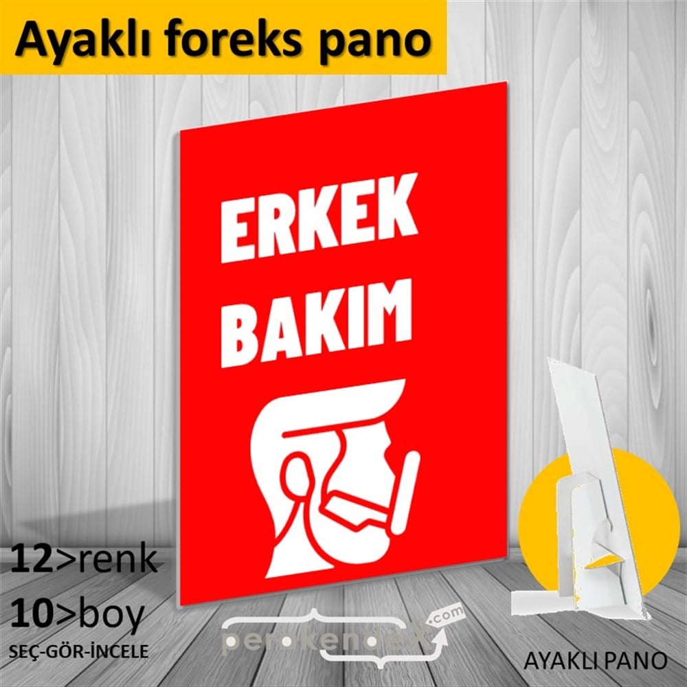 Erkek Bakım Ürün Çeşitleri KARTON AYAKLI POSTER,  PANO -dikdörtgen,tek yön baskıkarton ayaklı poster,  pano