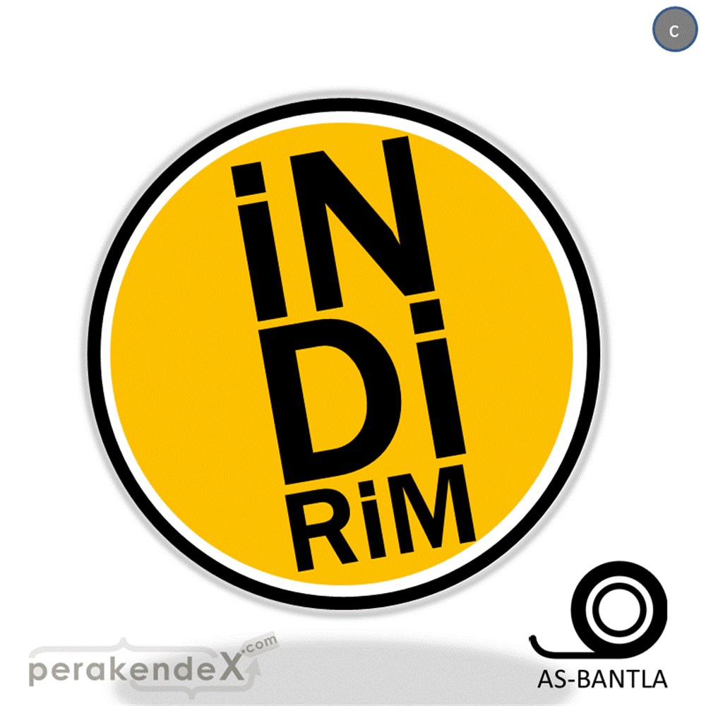 heceli indirim SERT PLASTİK POSTER -oval,tek yön baskı