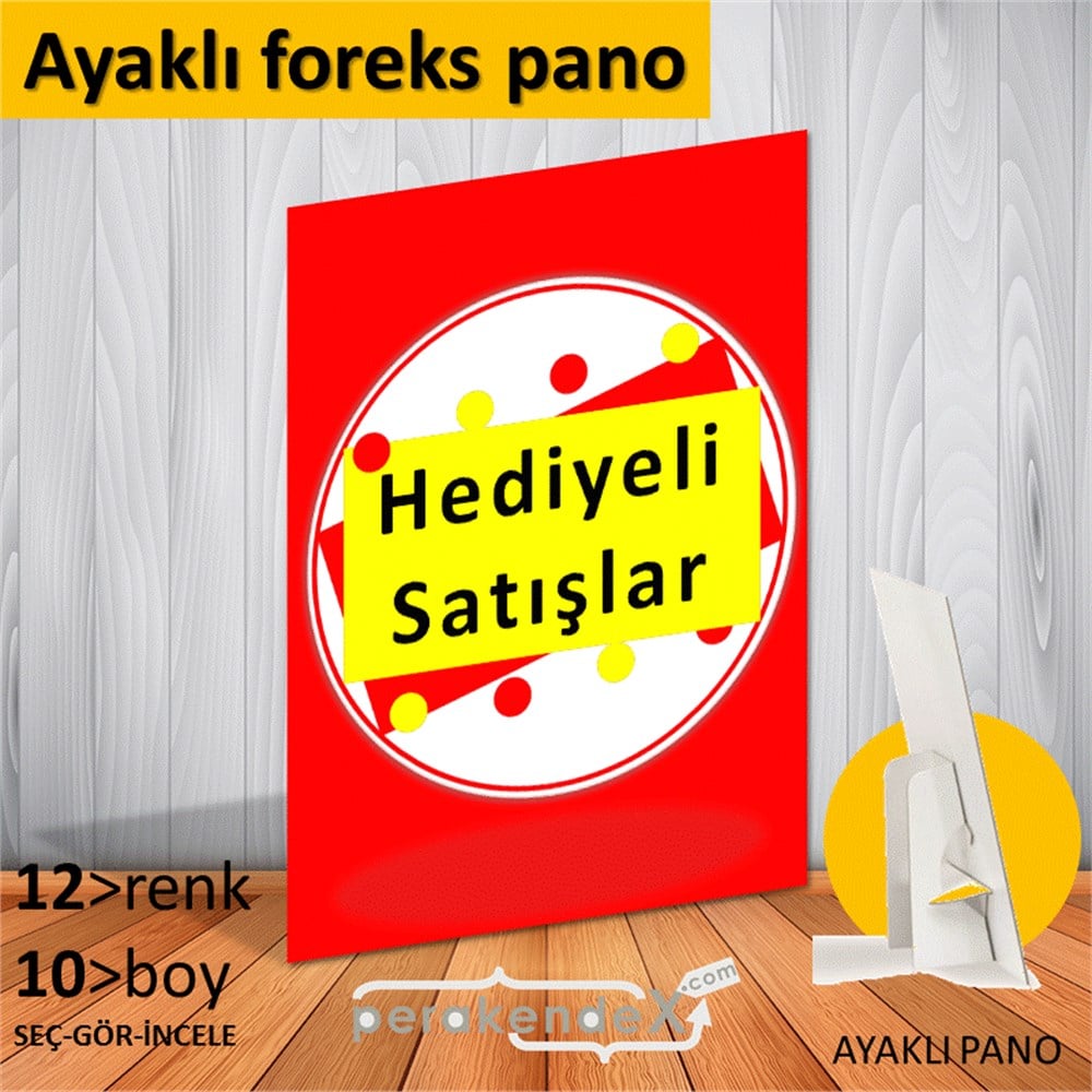 hediyeli satışlar AYAKLI REKLAM PANOSU -dikdörtgen,tek yön baskı