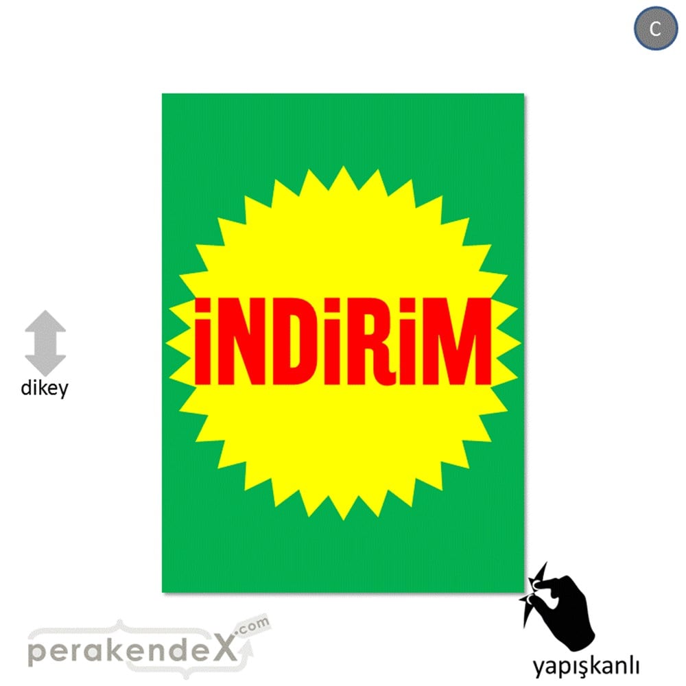 indirim CAMA YAPIŞAN FOLYO -dikdörtgen,tek yön baskı
