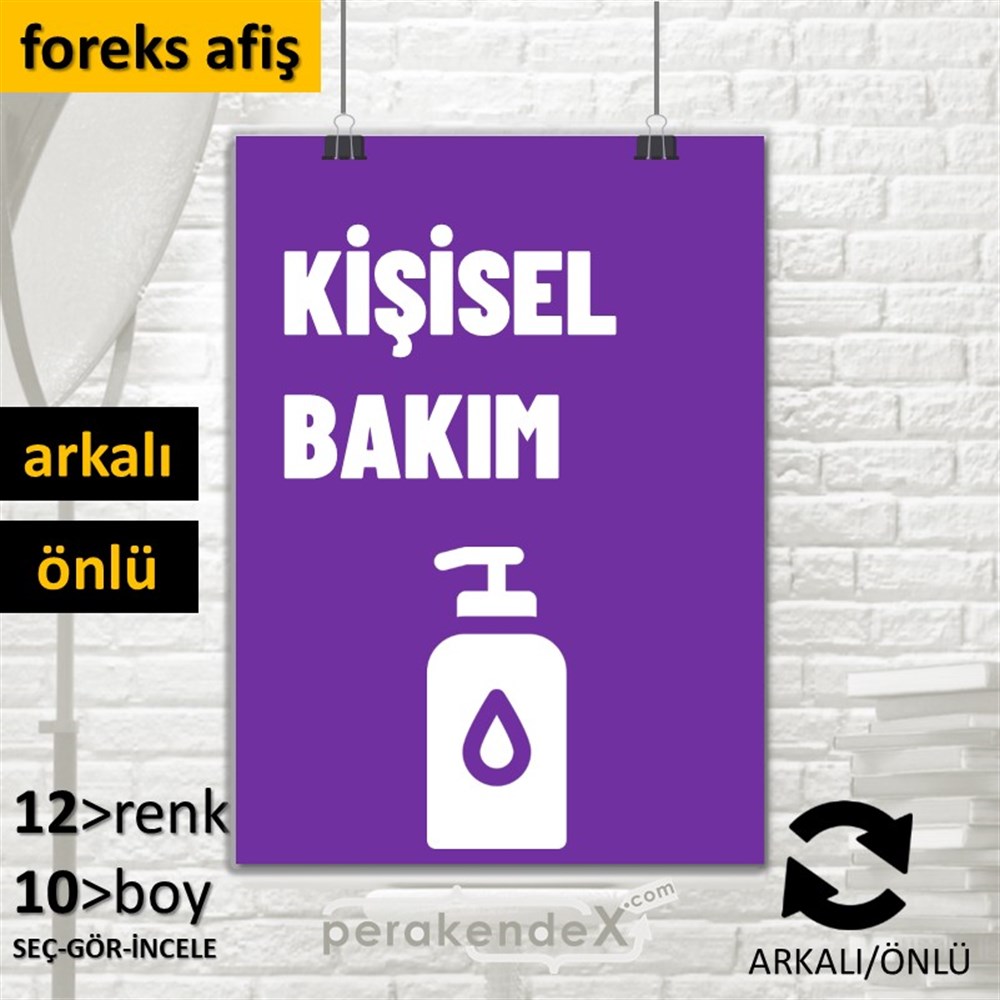 Kişisel Bakım Ürün Yazısı SERT PLASTİK POSTER,  AFİŞ -dikdörtgen,çift yön baskısert plastik poster,  afiş