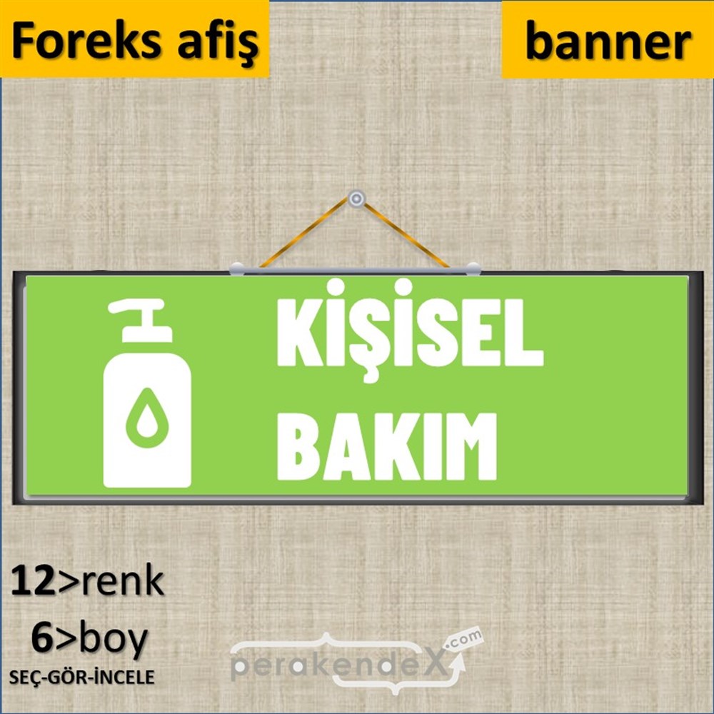 Kişisel Bakım Ürün Yazısı SERT PLASTİK POSTER,  AFİŞ (BANNER) -dikdörtgen,tek yön baskısert plastik poster,  afiş