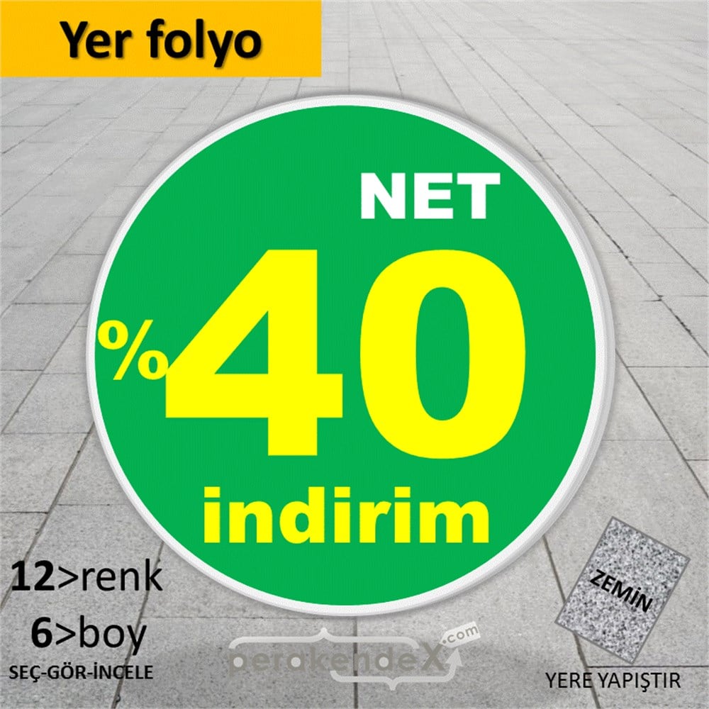 net yüzde 40 indirim YER ZEMİNE YAPIŞIR -oval,tek yön baskı