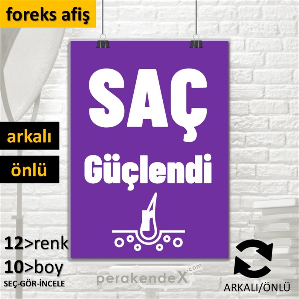 Saç Güçlendir Ürün Çeşitleri SERT PLASTİK POSTER,  AFİŞ -dikdörtgen,çift yön baskısert plastik poster,  afiş