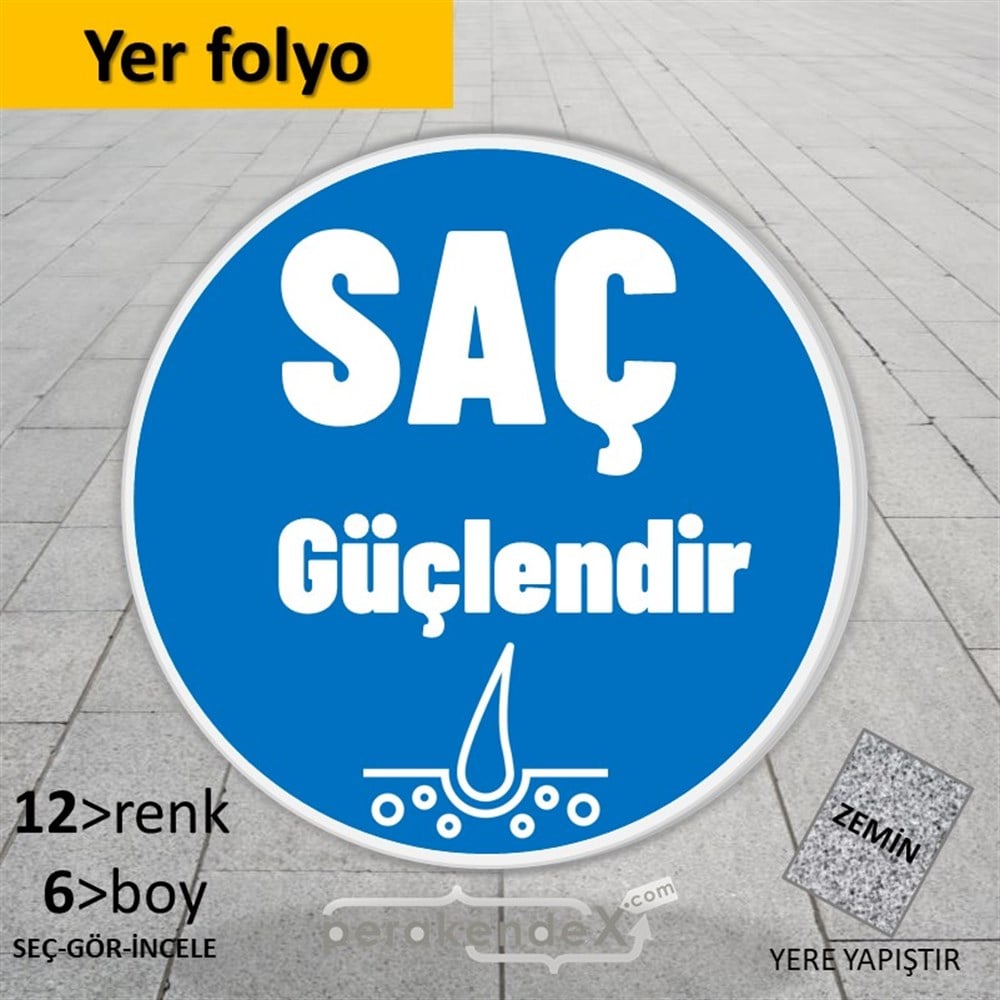 Saç Güçlendir Ürün Çeşitleri YER - ZEMİN FOLYO,  VİNİL -oval,tek yön baskıyer - zemin folyo,  vinil