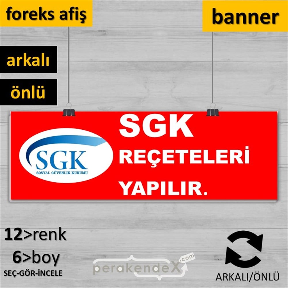 Sgk Reçeteleri Yapılır. SERT PLASTİK POSTER,  AFİŞ (BANNER) -dikdörtgen,çift yön baskısert plastik poster,  afiş