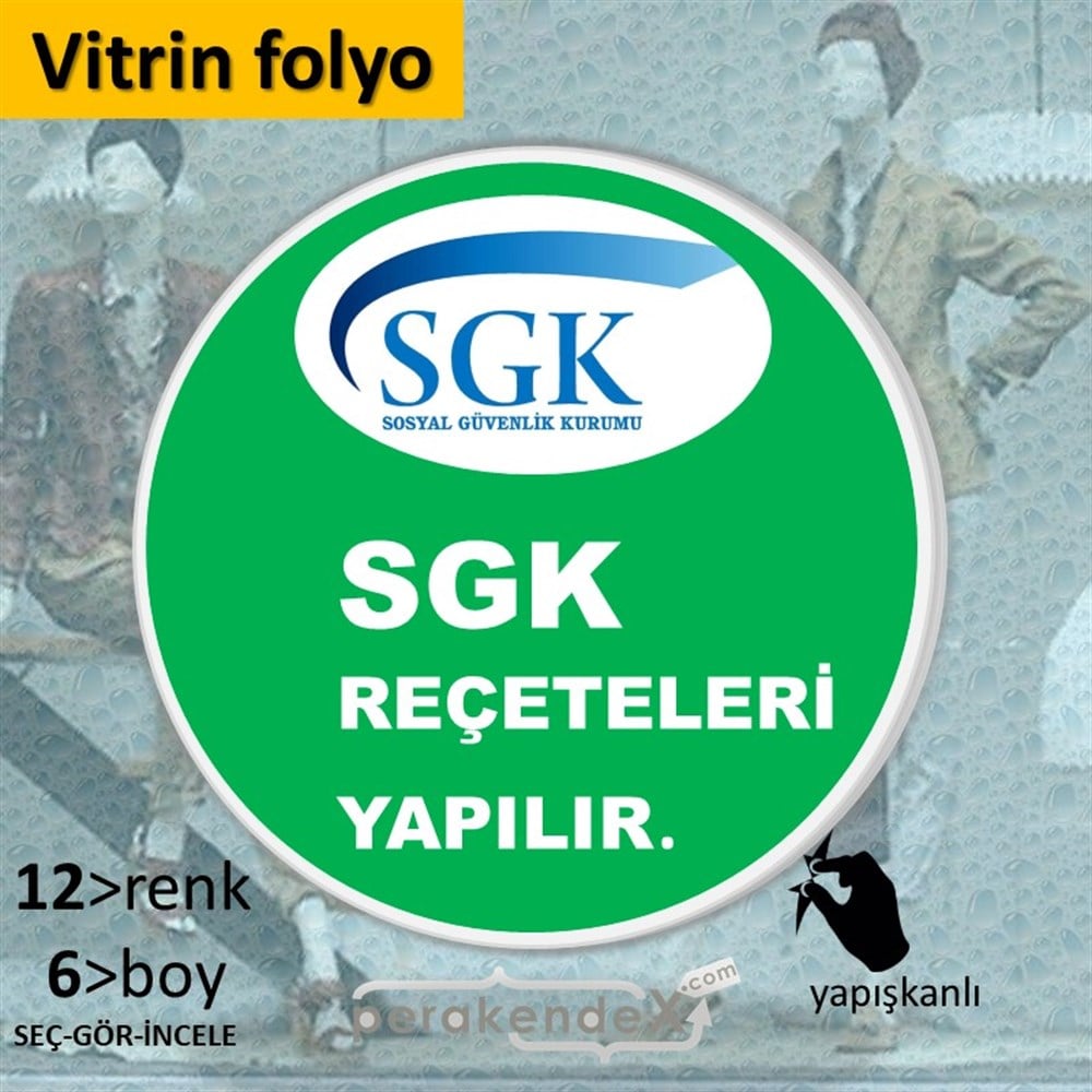 Sgk Reçeteleri Yapılır. VİTRİN - CAM FOLYO,  VİNİL -oval,tek yön baskıvitrin - cam folyo,  vinil