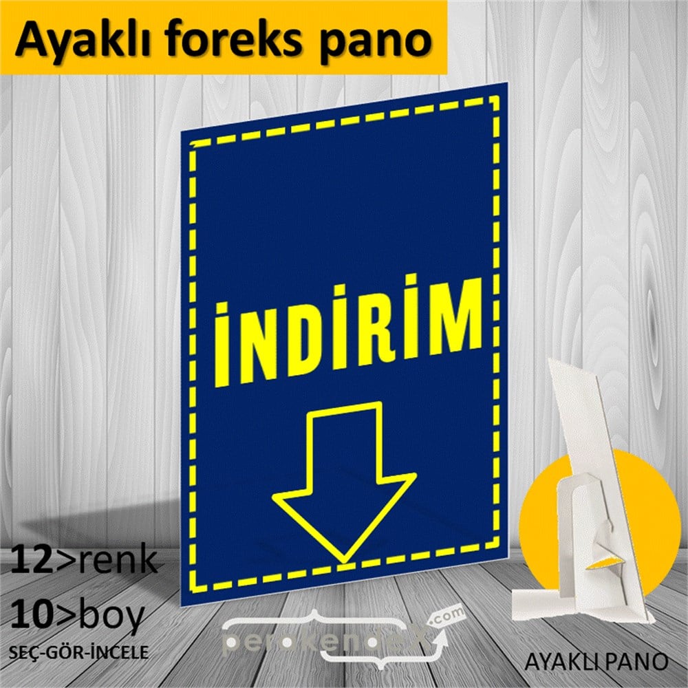 standart indirim AYAKLI REKLAM PANOSU -dikdörtgen,tek yön baskı
