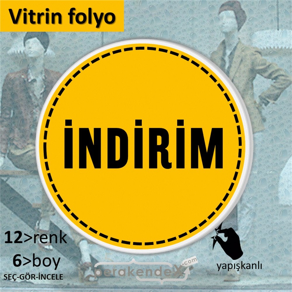 standart indirim CAMA YAPIŞAN FOLYO -oval,tek yön baskı