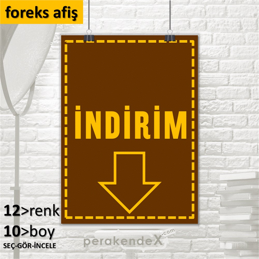 standart indirim SERT PLASTİK POSTER -dikdörtgen,tek yön baskı