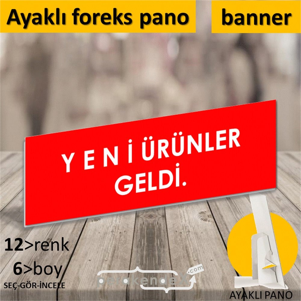 yeni ürünler geldi KARTON AYAKLI POSTER,  PANO (BANNER) -dikdörtgen,tek yön baskı