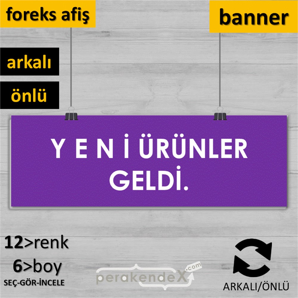 yeni ürünler geldi SERT PLASTİK POSTER,  AFİŞ (BANNER) -dikdörtgen,çift yön baskı