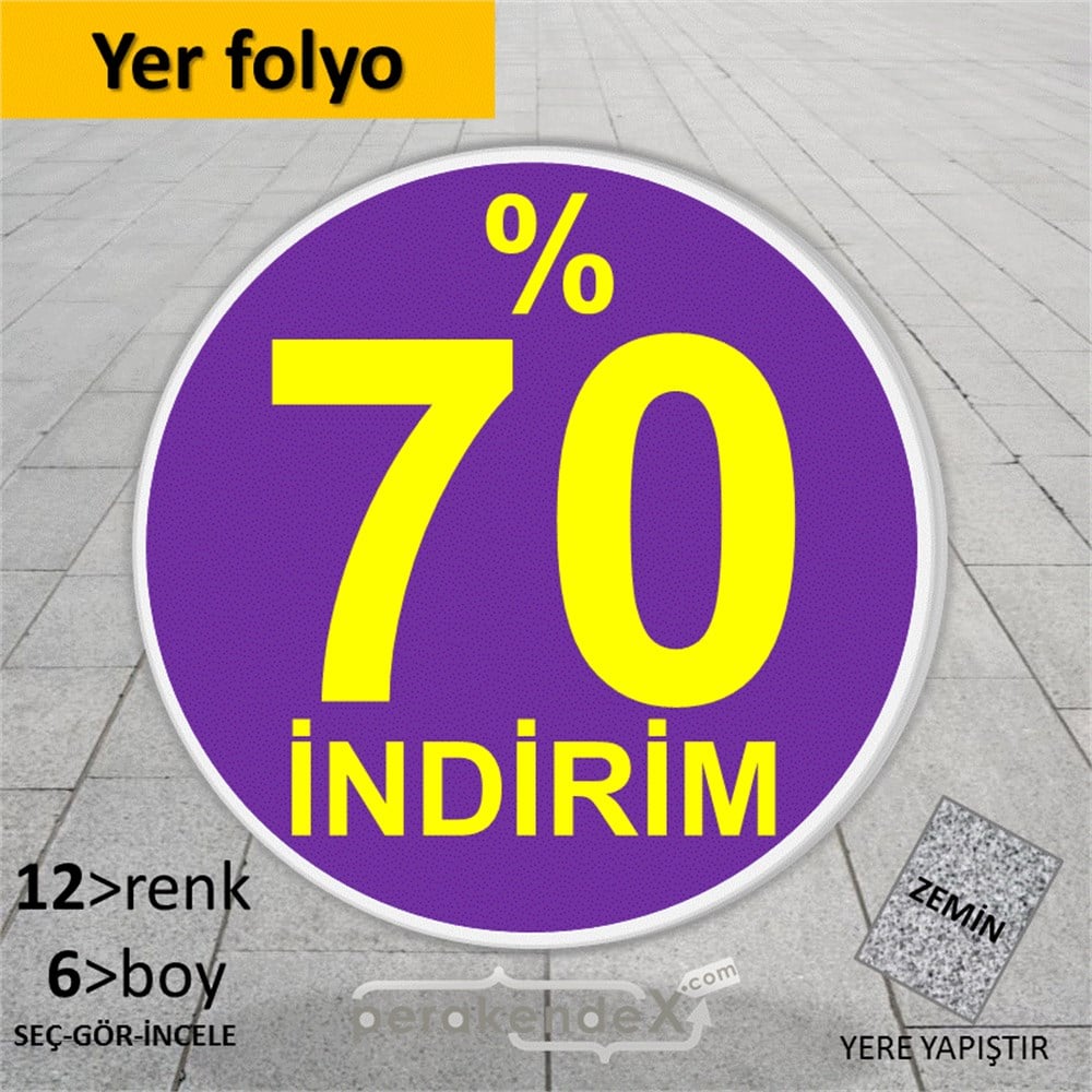 yüzde 70 indirim YER ZEMİNE YAPIŞIR -oval,tek yön baskı