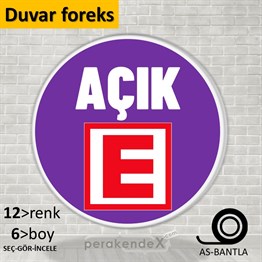 Eczane Açık Yazısı SERT PLASTİK POSTER,  AFİŞ -oval,tek yön baskısert plastik poster,  afiş