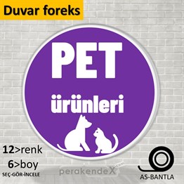 Pet Ürünleri Yazısı SERT PLASTİK POSTER,  AFİŞ -oval,tek yön baskısert plastik poster,  afiş