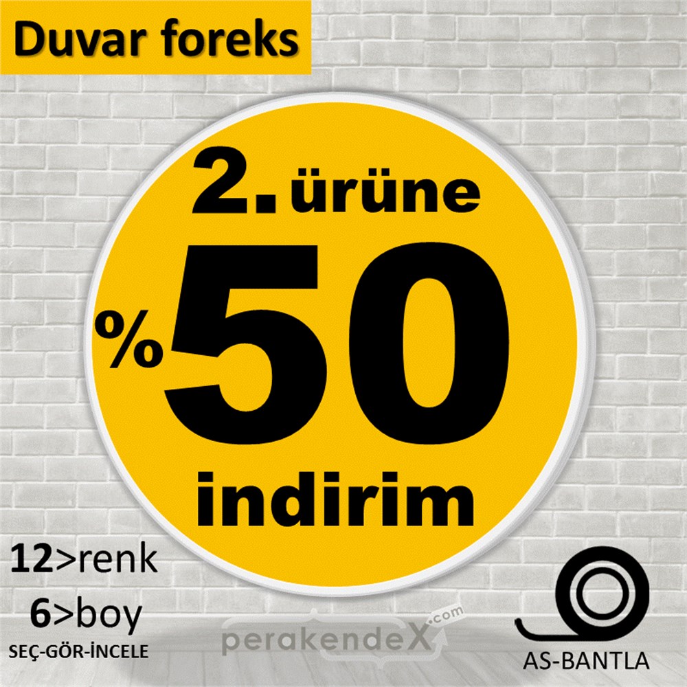 2. ürüne yüzde 50 indirim SERT PLASTİK POSTER -oval,tek yön baskı