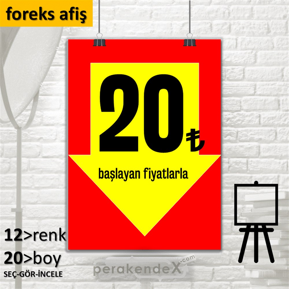 20 Tl Den Başlayan Fiyatlarla Fiyatlık SERT PLASTİK POSTER,  AFİŞ -dikdörtgen,tek yön baskı