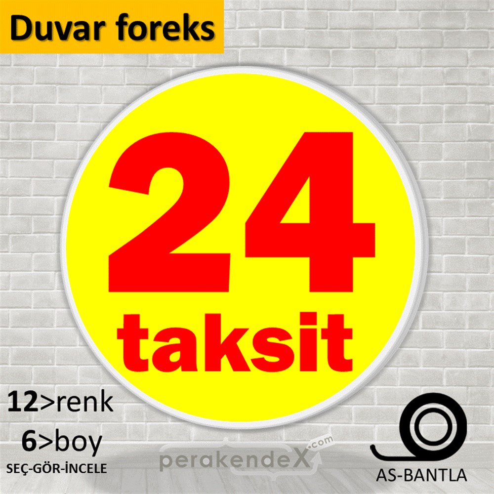 24 Taksit SERT PLASTİK POSTER,  AFİŞ -oval,tek yön baskı