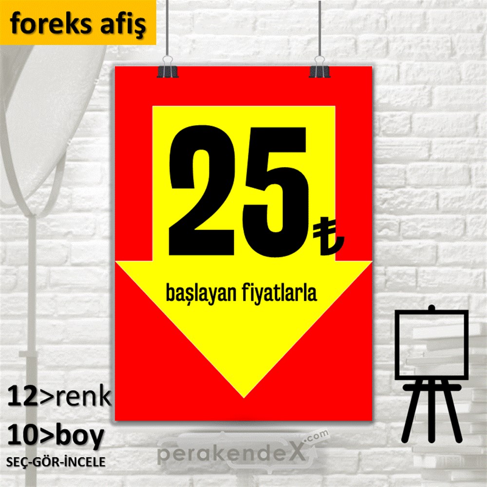 25 Tl Den Başlayan Fiyatlarla Fiyatlık SERT PLASTİK POSTER,  AFİŞ -dikdörtgen,tek yön baskı