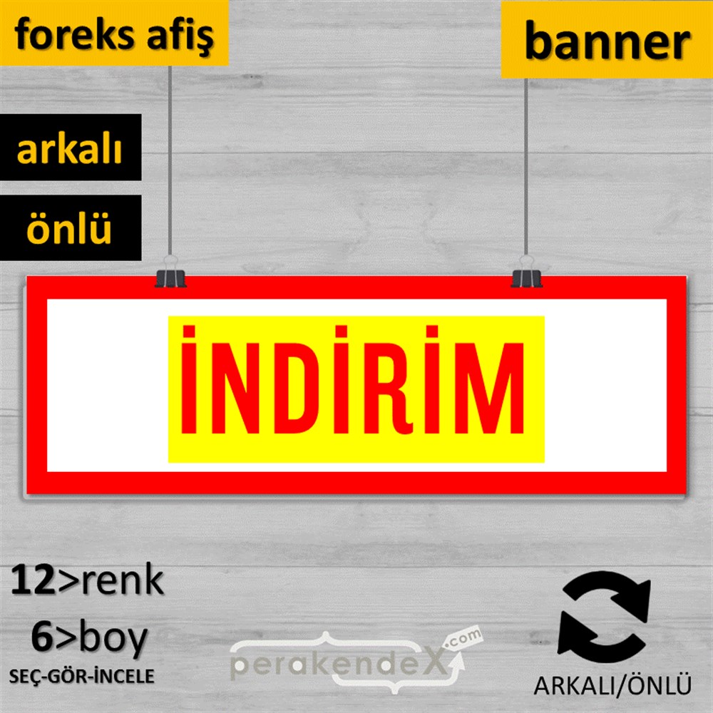 3-1X İndirim Kalın Çerçeveli SERT PLASTİK POSTER,  AFİŞ (BANNER) -dikdörtgen,çift yön baskı