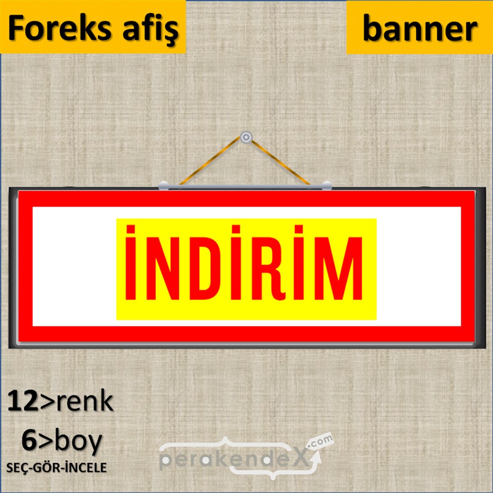 3-1X İndirim Kalın Çerçeveli SERT PLASTİK POSTER,  AFİŞ (BANNER) -dikdörtgen,tek yön baskı
