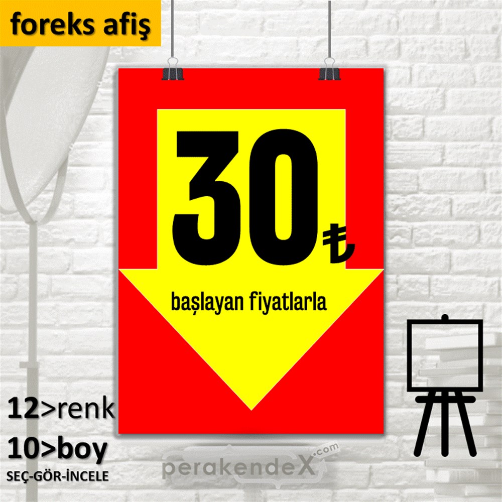 30 Tl Den Başlayan Fiyatlarla Fiyatlık SERT PLASTİK POSTER,  AFİŞ -dikdörtgen,tek yön baskı