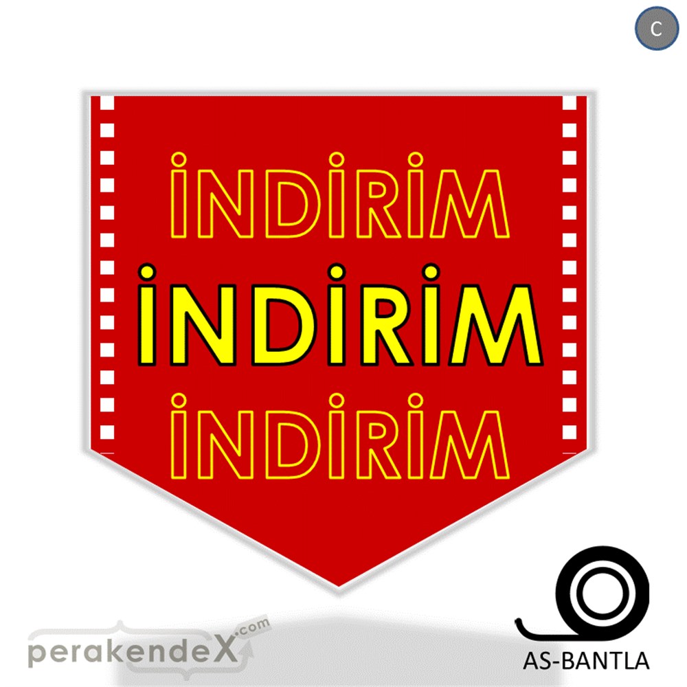 3X indirim- SERT PLASTİK POSTER -ok,tek yön baskı