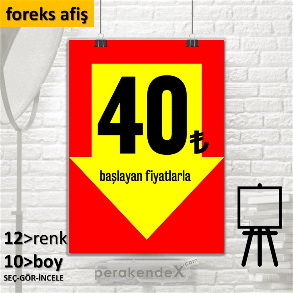 40 Tl Den Başlayan Fiyatlarla Fiyatlık SERT PLASTİK POSTER,  AFİŞ -dikdörtgen,tek yön baskı