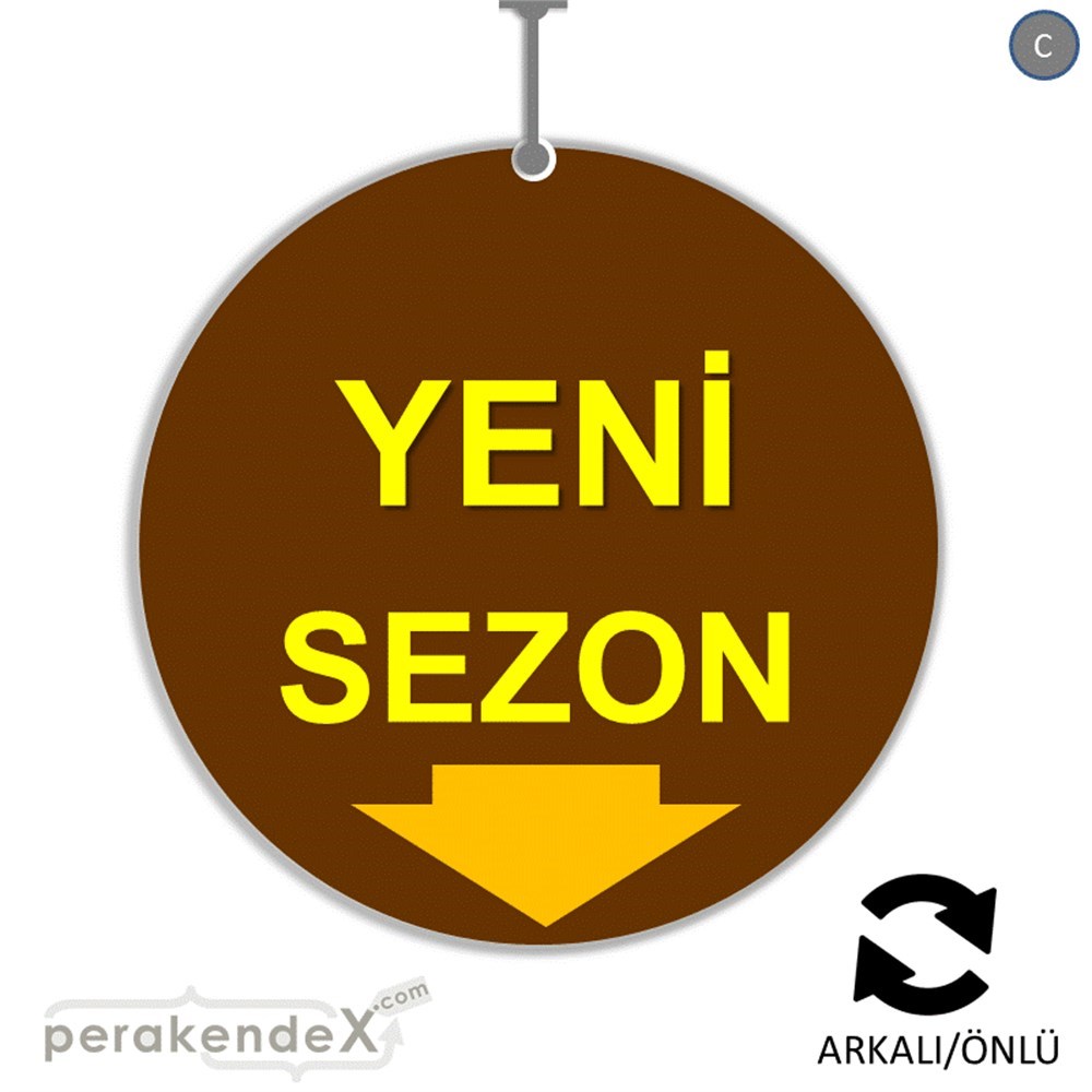yeni sezon * DÖNKARTI -oval,çift yön baskı