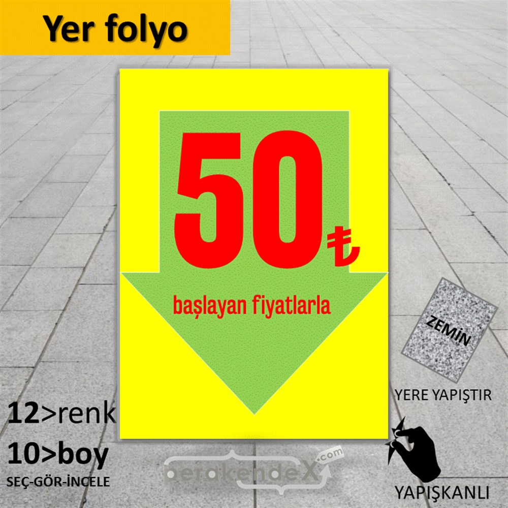 50 Tl Den Başlayan Fiyatlarla Fiyatlık YER - ZEMİN FOLYO,  VİNİL -dikdörtgen,tek yön baskı