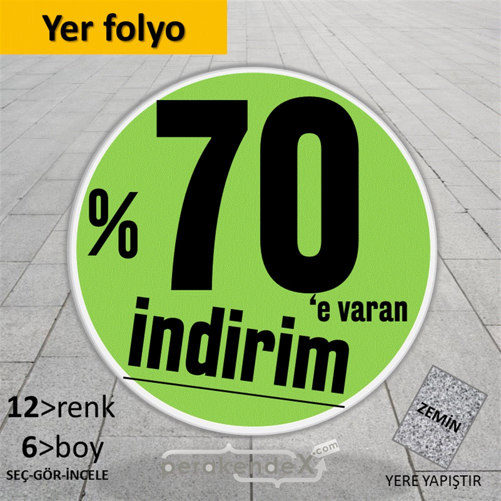 %70 E Varan İndirim Kampanyası YER - ZEMİN FOLYO,  VİNİL -oval,tek yön baskı