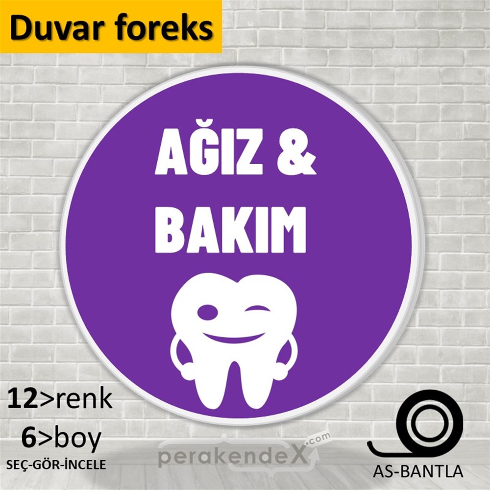 Ağız&Diş Sağlığı Ürün Çeşitleri SERT PLASTİK POSTER,  AFİŞ -oval,tek yön baskısert plastik poster,  afiş