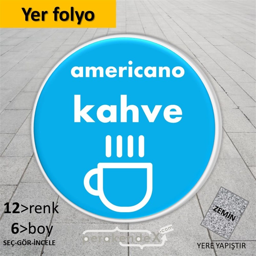 Amerikano - Kahve YER - ZEMİN FOLYO,  VİNİL -oval,tek yön baskıyer - zemin folyo,  vinil