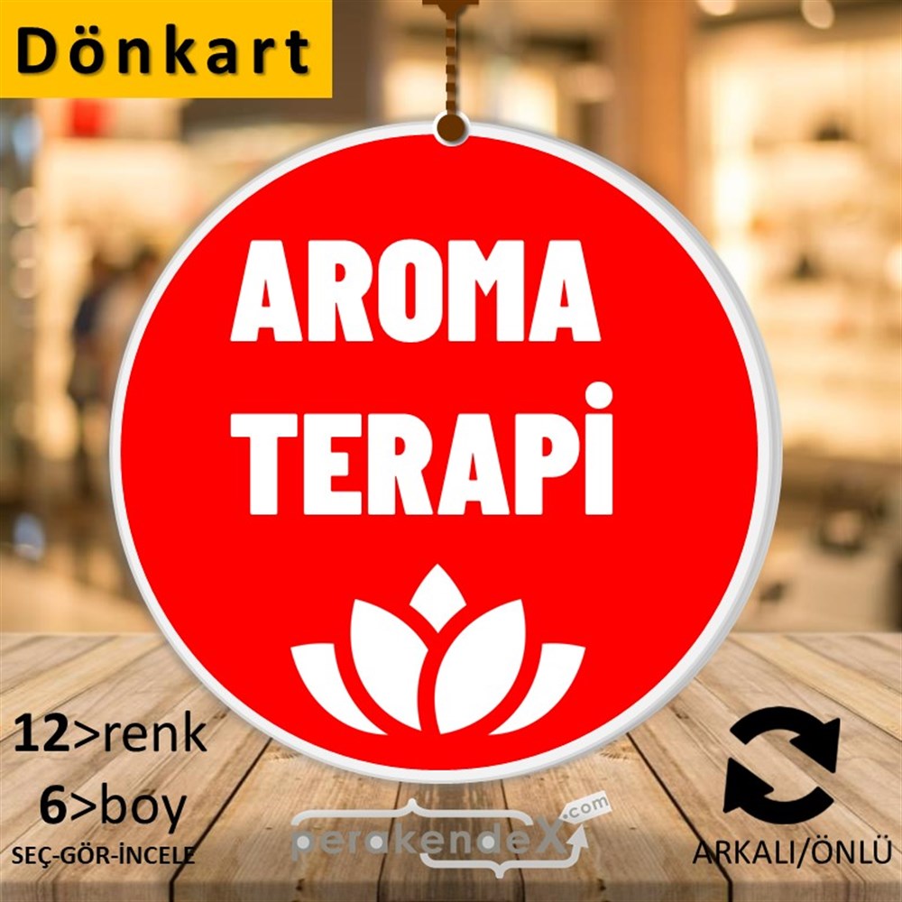 Aroma Terapi Ürünleri DÖNKART -oval,çift yön baskıdön-kart