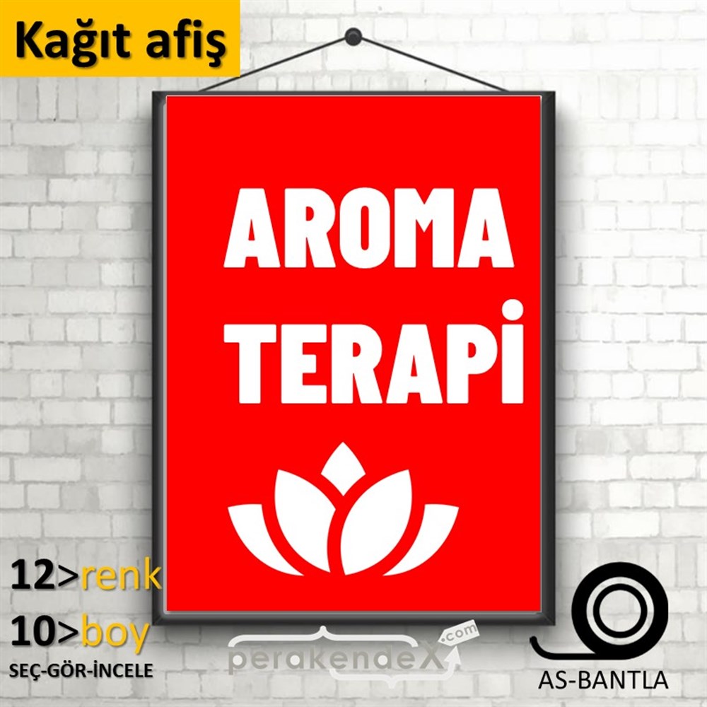 Aroma Terapi Ürünleri KAĞIT POSTER,  AFİŞ -dikdörtgen,tek yön baskıkağıt poster,  afiş