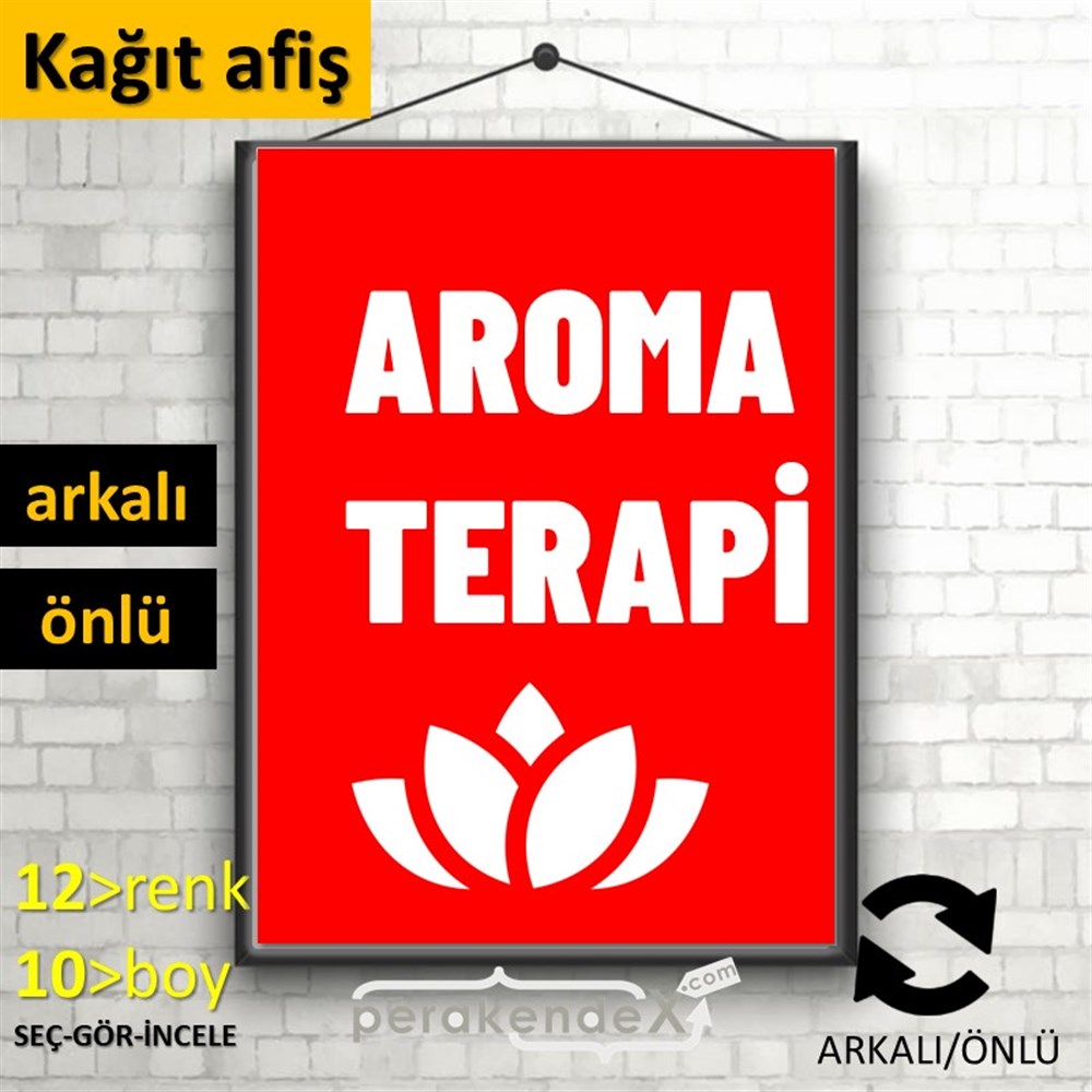 Aroma Terapi Ürünleri KAĞIT POSTER,  AFİŞ -dikdörtgen,çift yön baskıkağıt poster,  afiş