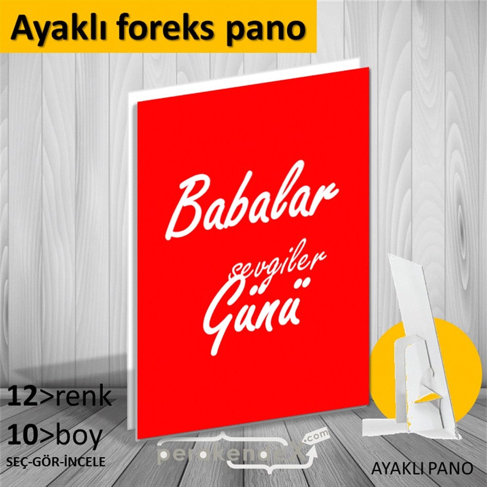 Babalar Günü Sevgiler KARTON AYAKLI POSTER,  PANO -dikdörtgen,tek yön baskı