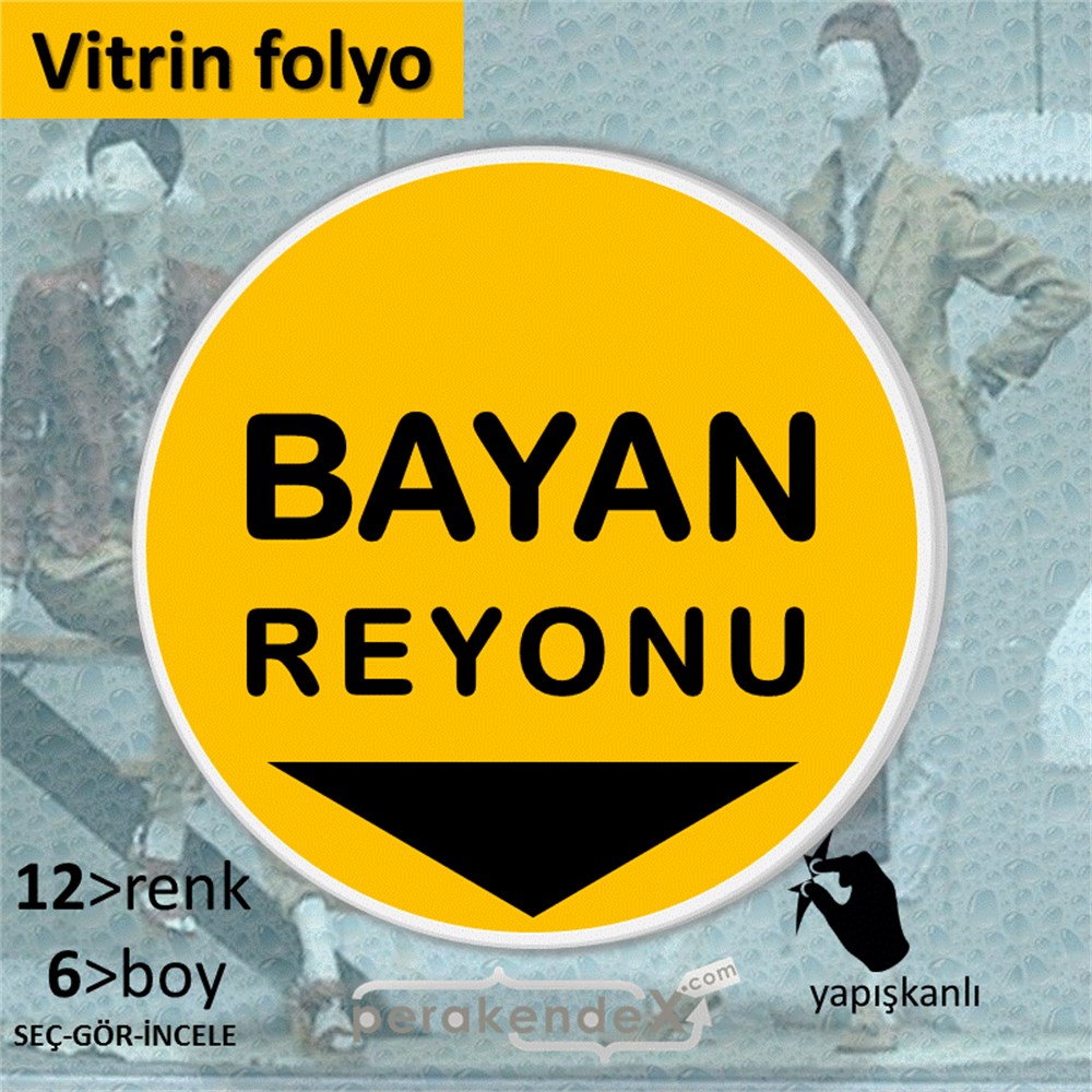 bayan reyonu yönlendirme CAMA YAPIŞAN FOLYO -oval,tek yön baskı