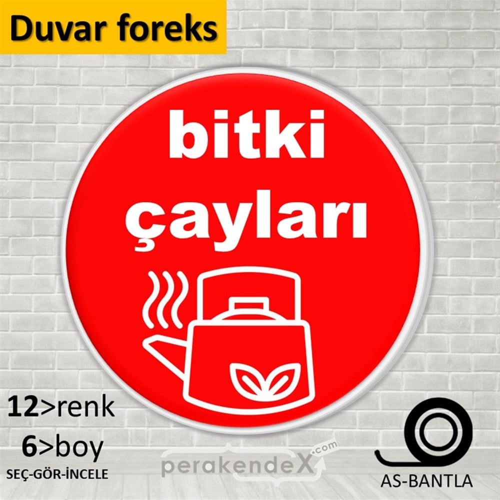 Bitki Çayları SERT PLASTİK POSTER,  AFİŞ -oval,tek yön baskısert plastik poster,  afiş