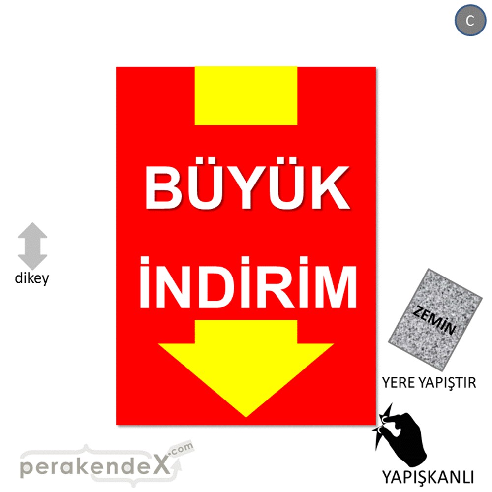 büyük indirim YER ZEMİNE YAPIŞIR -dikdörtgen,tek yön baskı