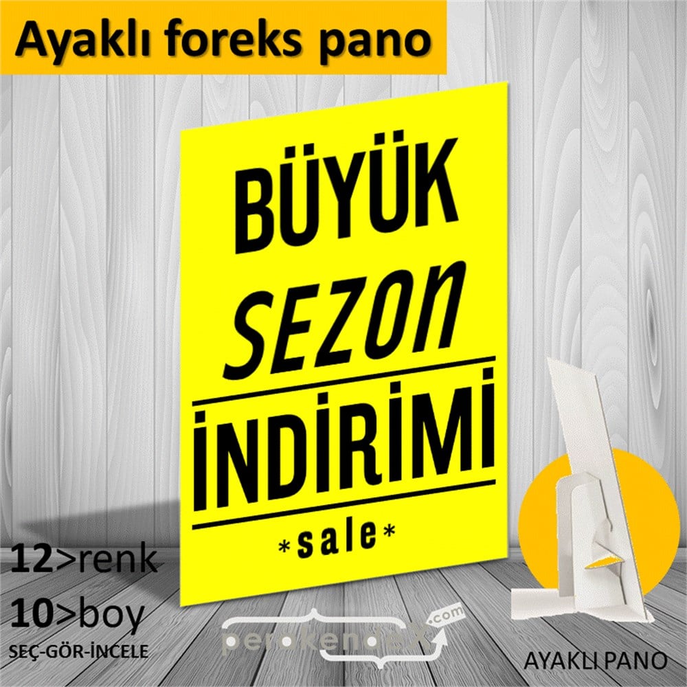 büyük sezon indirimi >sale AYAKLI REKLAM PANOSU -dikdörtgen,tek yön baskı