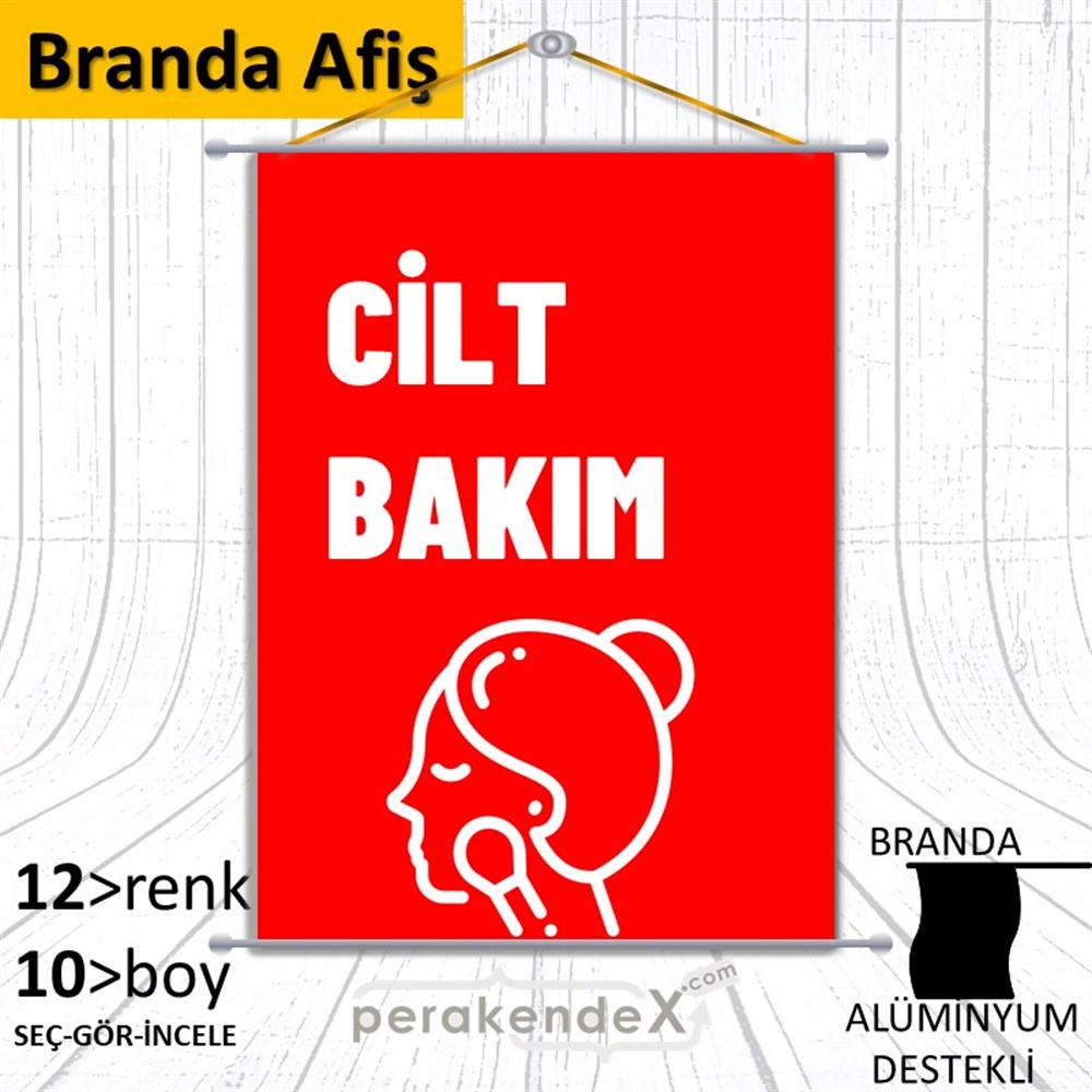 Cilt Bakım Ürün Çeşitleri BRANDA POSTER,  AFİŞ -dikdörtgen,tek yön baskıbranda poster,  afiş